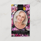 Oval Foto-Gedenkkarte Telefonnummerkarte (Vorderseite)