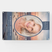 Oval Foto Ocean Memorial Grabdecke Banner (Horizontal)