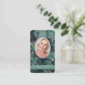 Oval Foto Sukkulente Gedenkkarte Telefonnummerkarte (Stehend Vorderseite)