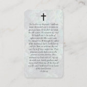 Oval Foto Sukkulente Gedenkkarte Telefonnummerkarte (Rückseite)