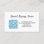 Oval Foto Tree Herzkunst - Farbe QR Code Visitenkarte (Rückseite)