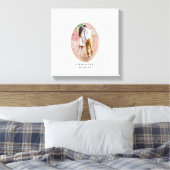 Oval Foto Wedding Guest Book Alternative Leinwanddruck (Insitu (Schlafzimmer))