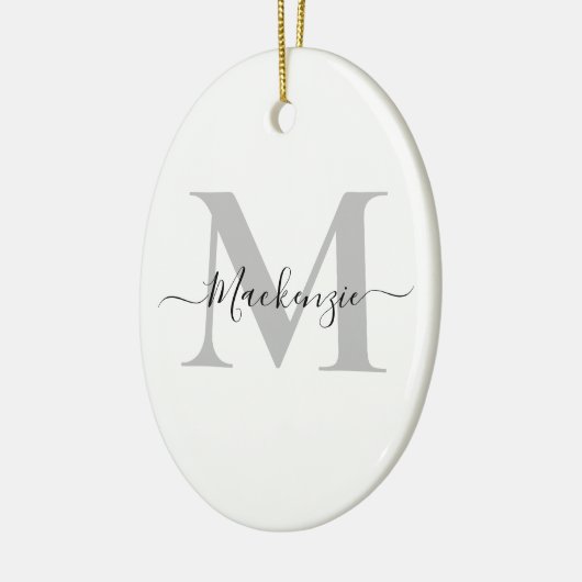 Oval für Monogramm Keramik Ornament (Links)