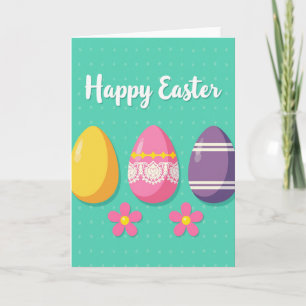 Oval gemustertes Ostern-Karten Karte