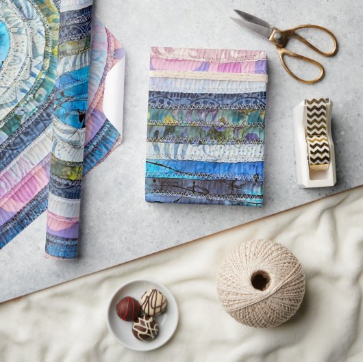 Oval gequiltete Fehlersuche Geschenkpapier (Kunsthandwerk)