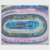 Oval gequiltete Fehlersuche Geschenkpapier (Flach)