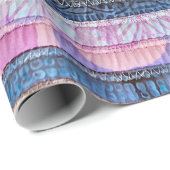 Oval gequiltete Fehlersuche Geschenkpapier (Rolleneckpunkt)