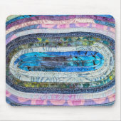 Oval gequiltete Fehlersuche Mousepad (Vorne)