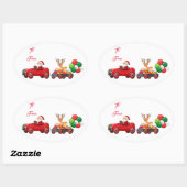 Oval Geschenkanhänger Ovaler Aufkleber (Blatt)