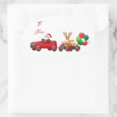 Oval Geschenkanhänger Ovaler Aufkleber (Tasche)