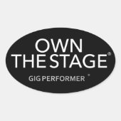 Oval GP Aufkleber (Vorderseite)