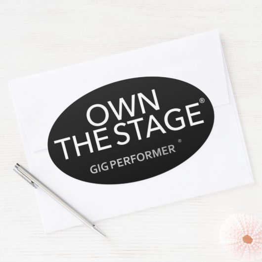 Oval GP Aufkleber (Umschlag)