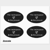 Oval GP Rackspace Aufkleber (Blatt)