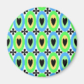 Oval Hearts Magnet (Vorne)