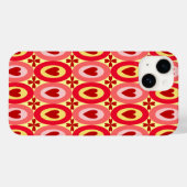 Oval Hearts Muster Case-Mate iPhone Hülle (Rückseite (Horizontal))