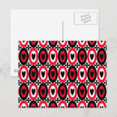 Oval Hearts Postkarte (Vorne/Hinten)