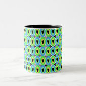 Oval Hearts Zweifarbige Tasse (Mittel)