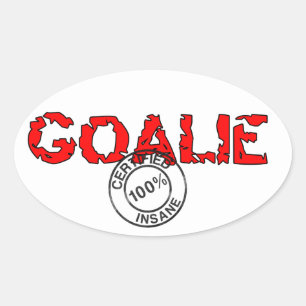 Oval Insane Goalie Sticker