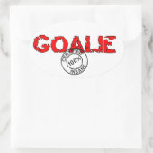 Oval Insane Goalie Sticker (Tasche)