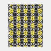 Oval Jazz Kunst-Déco Modernes Muster Fleecedecke (Vorderseite)