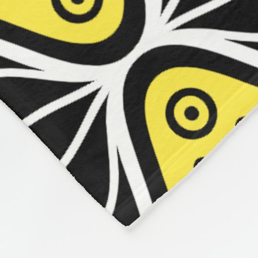 Oval Jazz Kunst-Déco Modernes Muster Fleecedecke (Ecke)