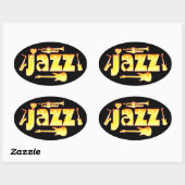 Oval Jazz Stickers (Blatt)