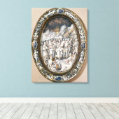 Oval Leinwanddruck (Insitu (Holzboden))