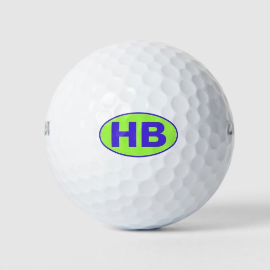 OVAL LOGY MIT CUSTOM INITIALS GOLFBALL (Vorderseite)