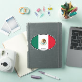 Oval Mexico Vinyl Aufkleber für Auto und mehr (iPad Hülle)