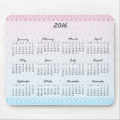 Oval-Muster-Kalender 2016 Mousepad (Vorne)