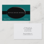 Oval Obsidian Visitenkarte (Vorne/Hinten)