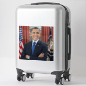 Oval Office Portrait, Obama Barack US-Präsident Aufkleber (Koffer)
