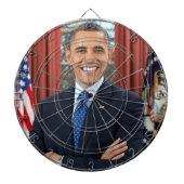 Oval Office Portrait, Obama Barack US-Präsident Dartscheibe (vorne)