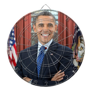 Oval Office Portrait, Obama Barack US-Präsident Dartscheibe