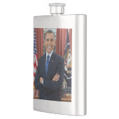 Oval Office Portrait, Obama Barack US-Präsident Flachmann (Links)
