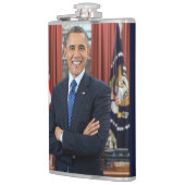 Oval Office Portrait, Obama Barack US-Präsident Flachmann (Links)