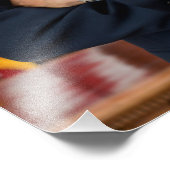 Oval Office Portrait, Obama Barack US-Präsident Fotodruck (Ecke)