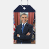 Oval Office Portrait, Obama Barack US-Präsident Geschenkanhänger (Rückseite)