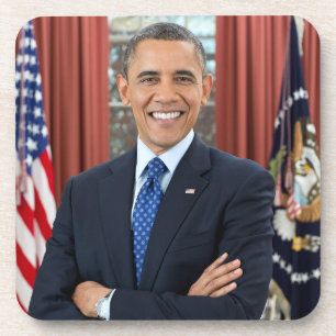 Oval Office Portrait, Obama Barack US-Präsident Getränkeuntersetzer