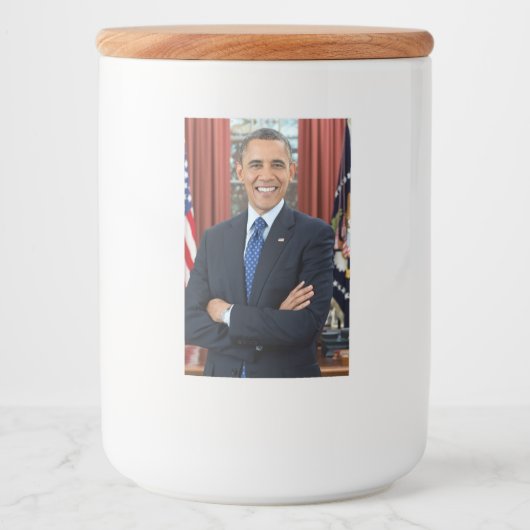 Oval Office Portrait, Obama Barack US-Präsident Lebensmitteletikett (Vorderseite)