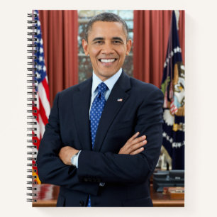 Oval Office Portrait, Obama Barack US-Präsident Notizblock