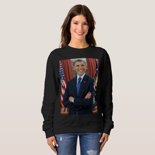 Oval Office Portrait, Obama Barack US-Präsident Sweatshirt (Vorne ganz)