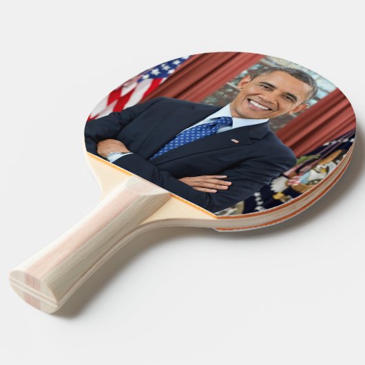 Oval Office Portrait, Obama Barack US-Präsident Tischtennis Schläger (Vorderseite)