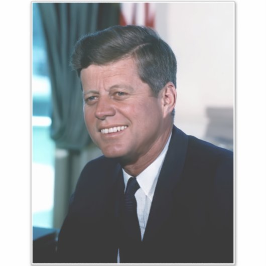 Oval Office Präsident John Jack F. Kennedy Aufkleber (Vorderseite)