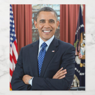 Oval Office US 44. Präsident Obama Barack Weinetikett