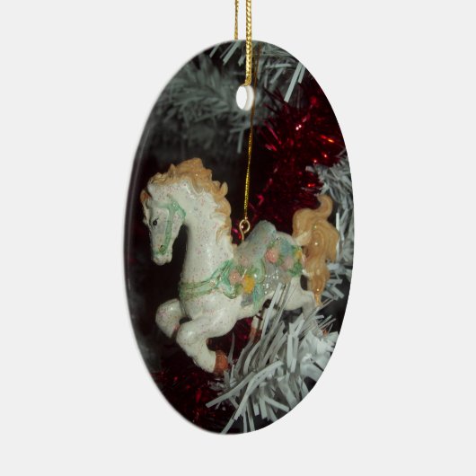 Oval Ornament Carousel Horse (Rechts)