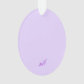 Oval Ornament des Babys 1. Osterfest (Rückseite)