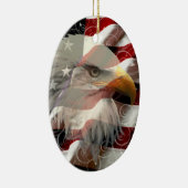 Oval Ornament of American Eagle Flag (Rechts)