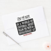 OVAL ORWELWELL UNIVERSELLE ENTSCHEIDUNG RUNDER AUFKLEBER (Umschlag)