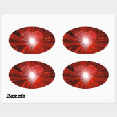 Oval Ovaler Aufkleber (Blatt)